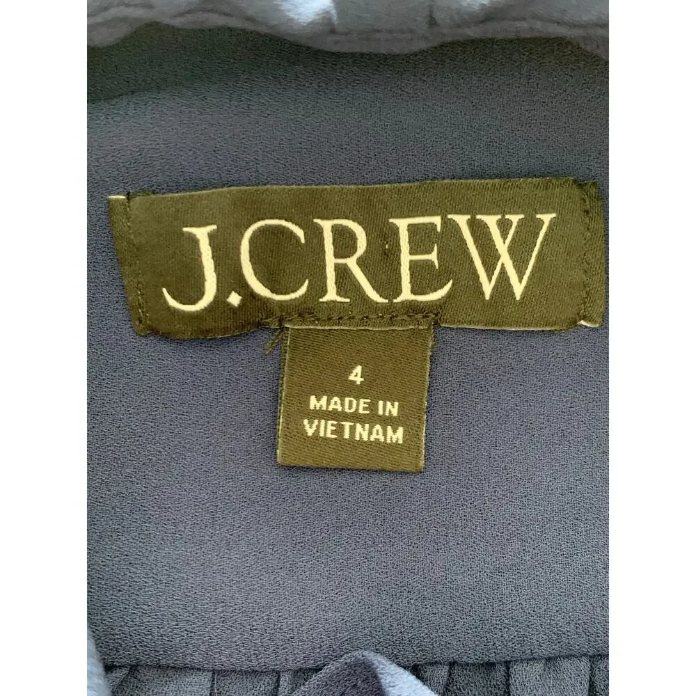 J. Crew Drapey cottage top in Blue Size 4